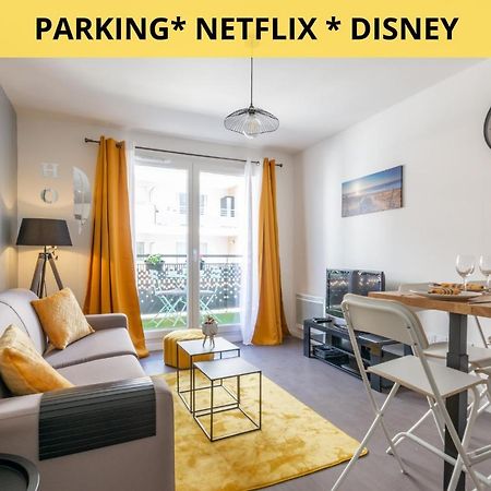 The Sunshine- Appart Cosy Proche Paris-Disney Avec Parking Prive Dans Residence 모 외부 사진