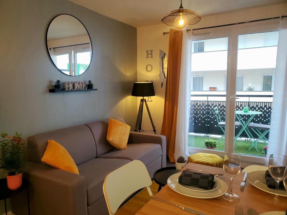 The Sunshine- Appart Cosy Proche Paris-Disney Avec Parking Prive Dans Residence 모 외부 사진