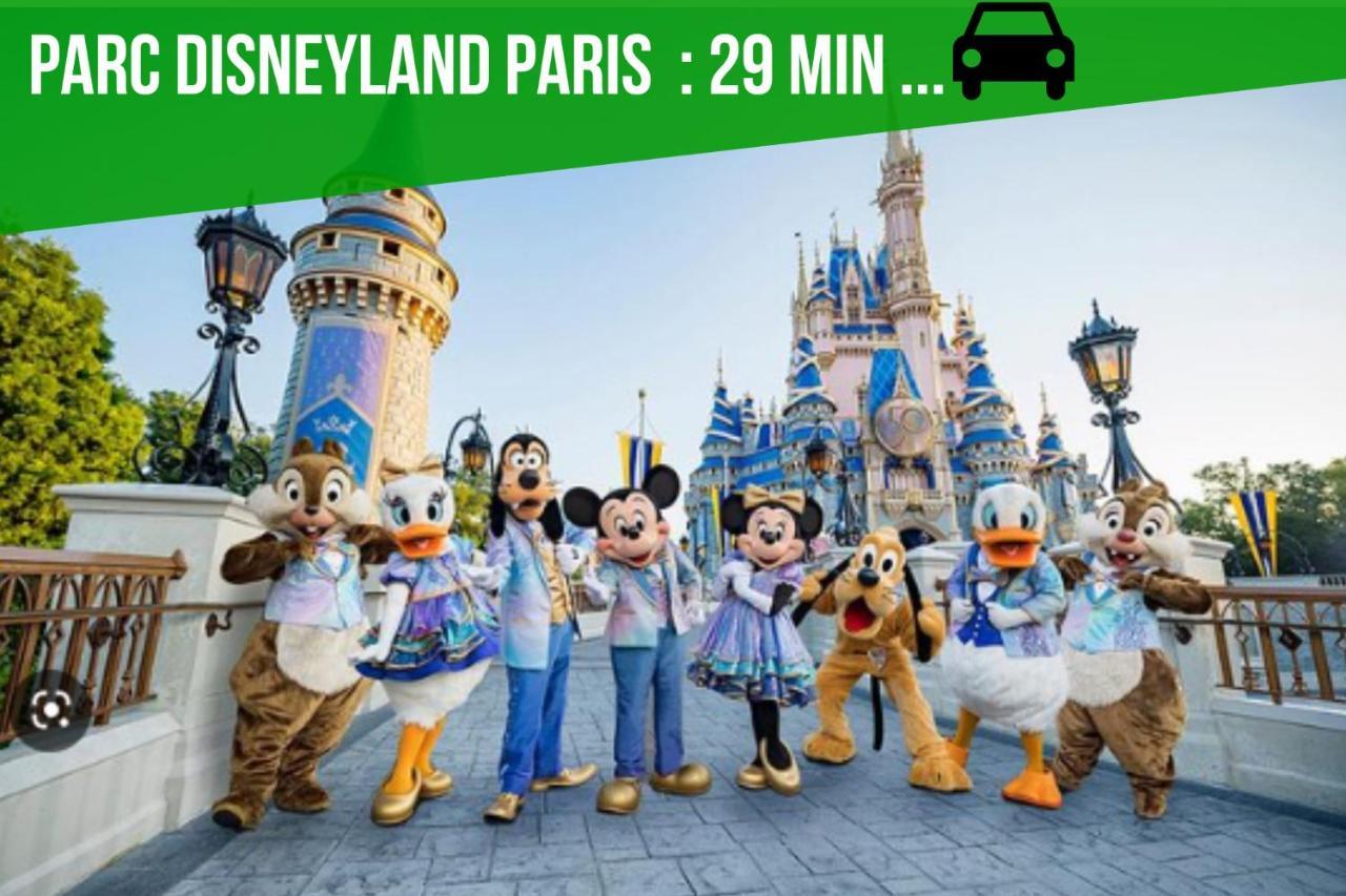 The Sunshine- Appart Cosy Proche Paris-Disney Avec Parking Prive Dans Residence 모 외부 사진
