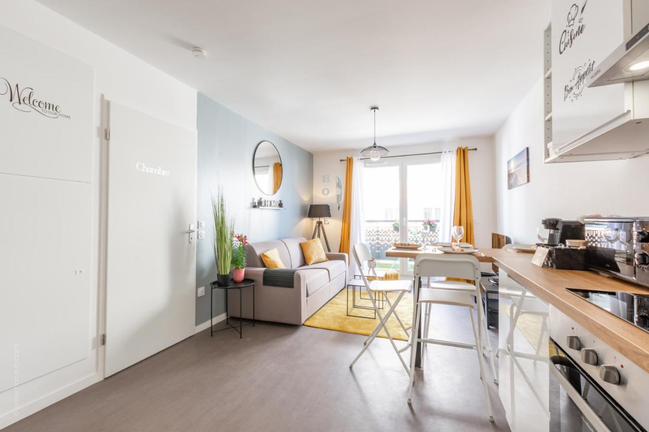 The Sunshine- Appart Cosy Proche Paris-Disney Avec Parking Prive Dans Residence 모 외부 사진